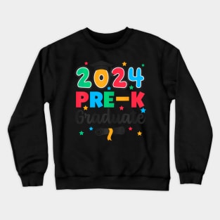 Class 2024 Pre-K Graduate Preschool Graduation Kids Summer Crewneck Sweatshirt